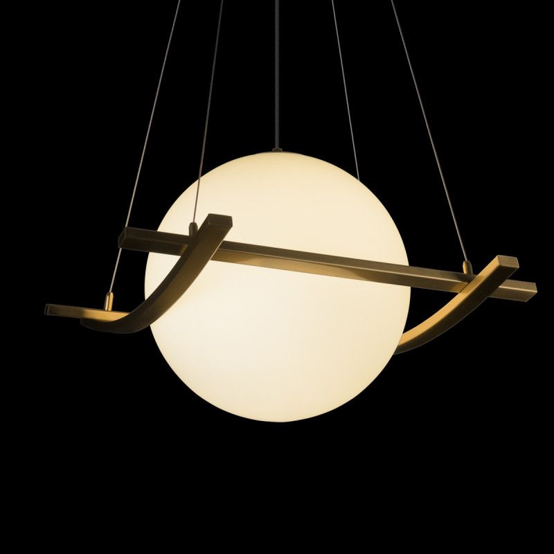 Подвесной светильник 38*38*-27,5 см, 1*E27*40W, LOFT IT Swing 10424/250, бронзовый