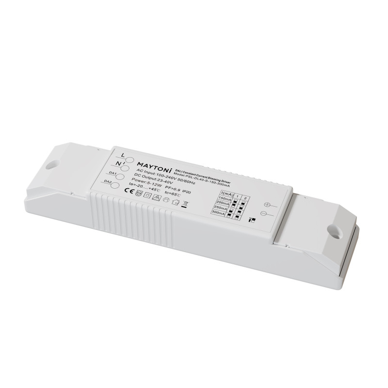 Блок питания 13*3*2 см, Maytoni Technical psl-dl PSL-DL40-S-150-300mA белый