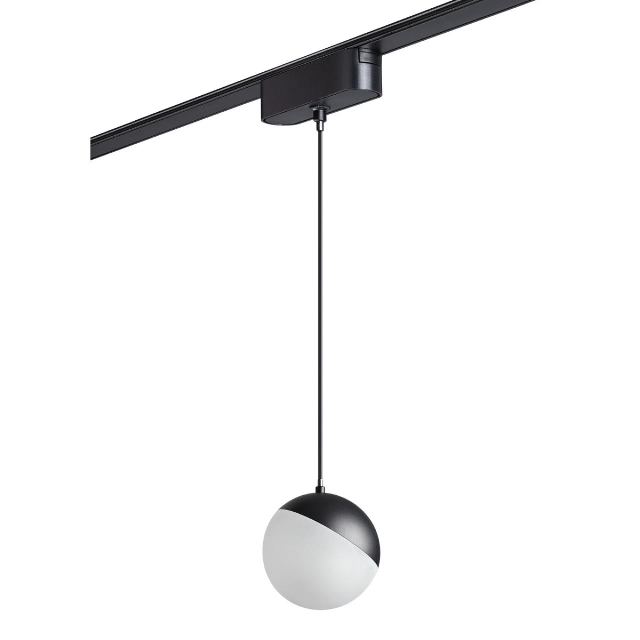 Трековый светильник для низковольтного шинопровода 11,5*10* см, LED 10W*3000 К, Novotech Shino Smal, черный, 359260