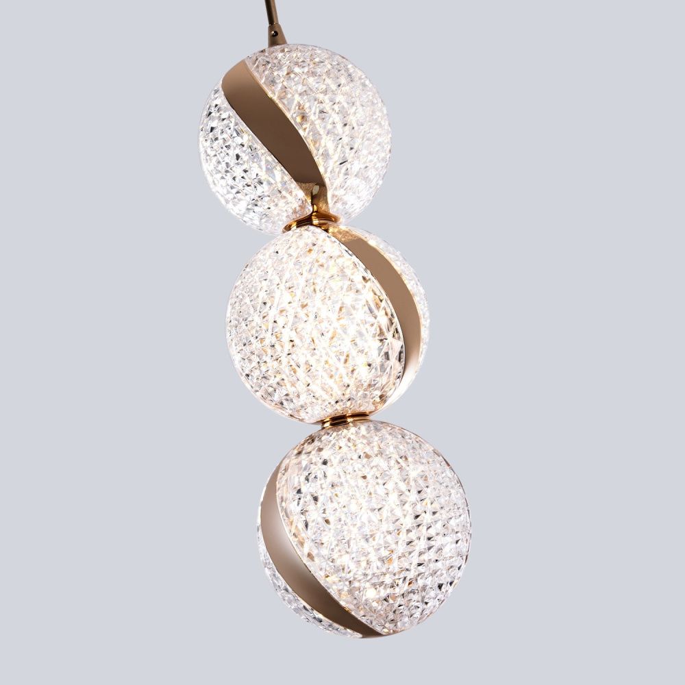 Подвесной светильник 10*10*200 см, LED 15W, 4000K, Золото MODESTYLE MS.89120.1