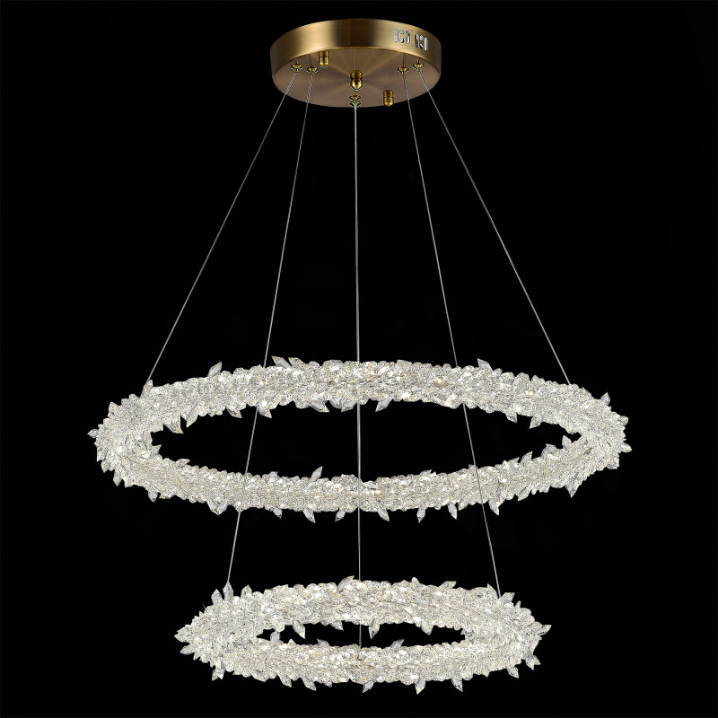 Люстра подвесная 60 см, 80W 3000 - 6500K ST LUCE Lucchero SL6105.203.02 Золотистый