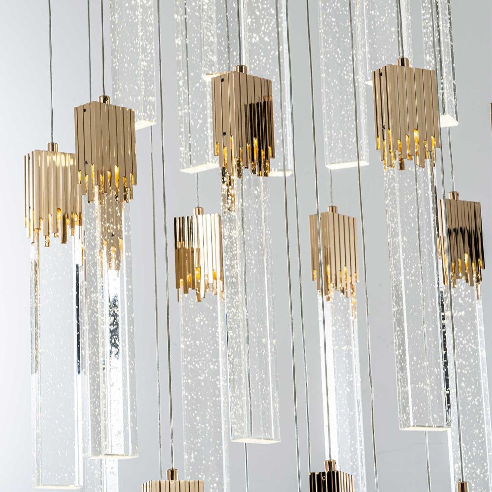 Подвесная люстра 60 см, 160W, 4000К MODELUX ML.88992.26 GD золото