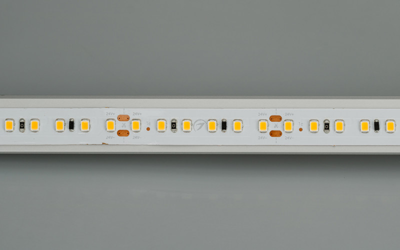 Светодиодная лента IC2-20000 24V Warm2700 2x 12mm (2835, 120 LED/m, Long) (Arlight, 9.6 Вт/м, IP20) 024593