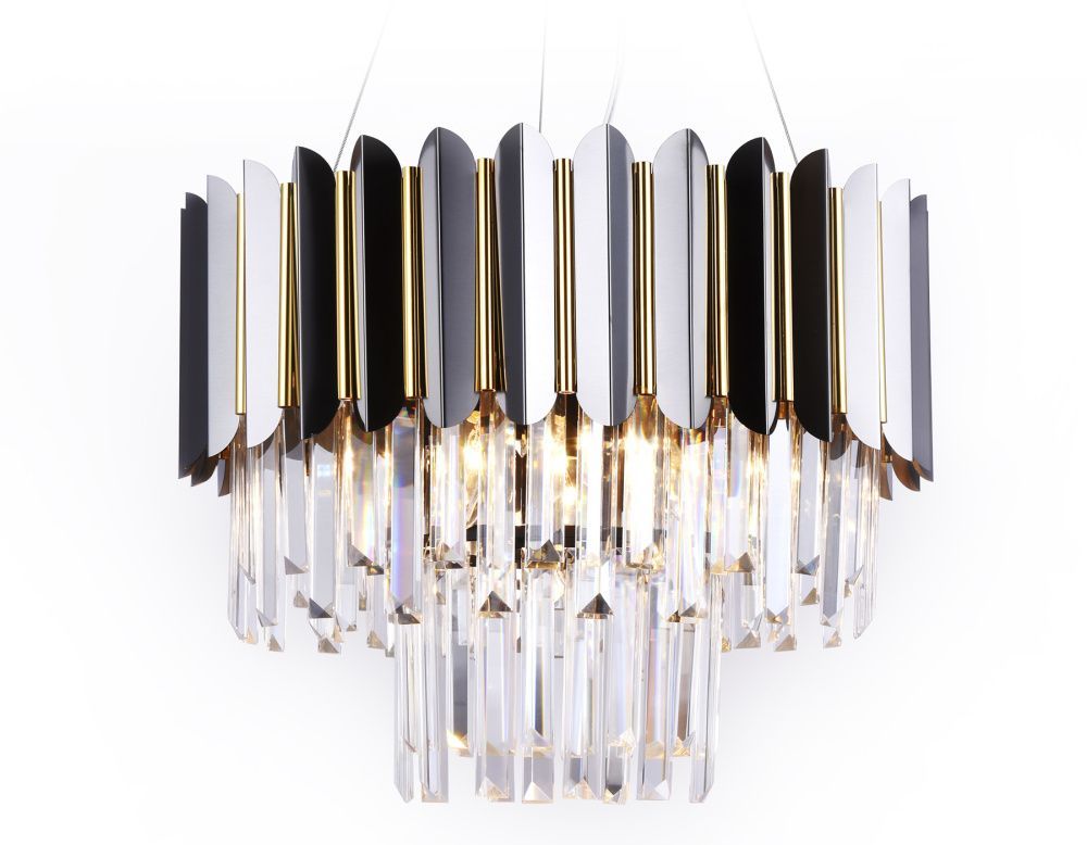 Люстра подвесная 50*38*78 см, E14 W, К, черный хром, золото Ambrella Traditional Traditional TR5297