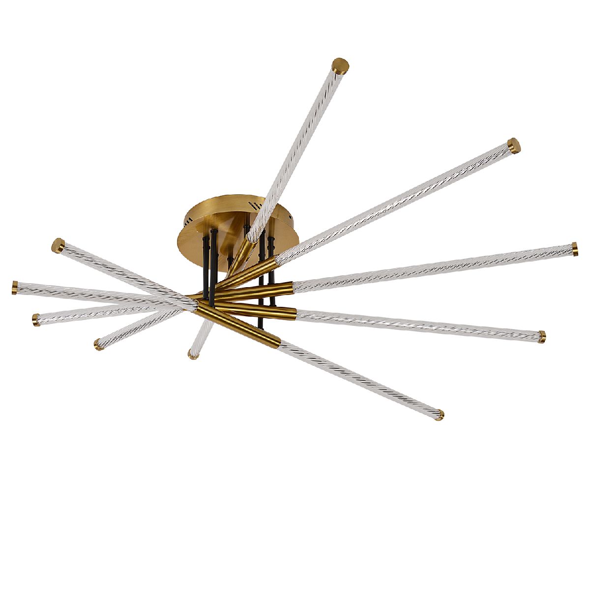 Потолочная люстра 100 см, 65W, 4000K, F-Promo Vigas 4469-5C, латунь