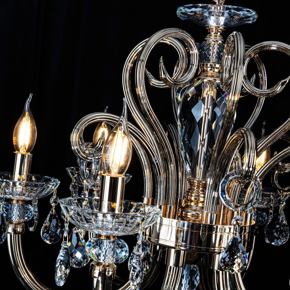 Люстра 65 см, 6*Е14*40W, Modelux  ML.7141.6P, Золото