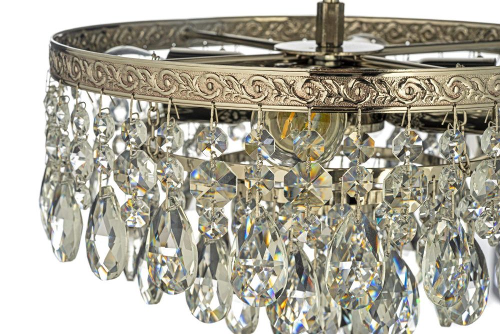 Люстра потолочная *30*23 см, 4*E27*60W, Arti Lampadari Castellana Nickel Castellana E 1.3.30.601 N, Матовый никель