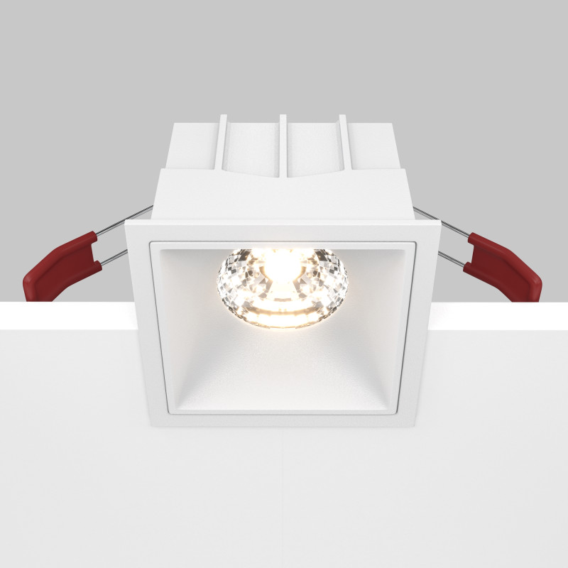Светильник 9 см, 15W, 3000K, Technical DL043-01-15W3K-D-SQ-W, белый, 36°, Dim, Triac