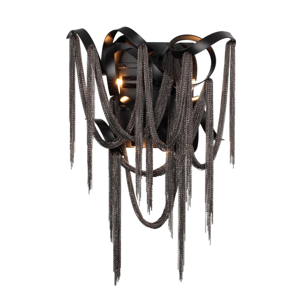 Бра 30*50 см, 4 G9*40W, Odeon Light Chainy, черный 5067/4W