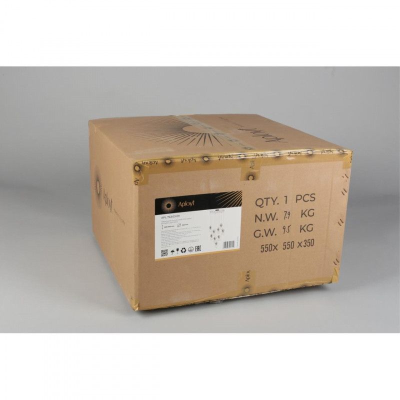Каскадная люстра 58*50-150 см, G9, 5W, Aployt Violet APL.763.03.09, хром