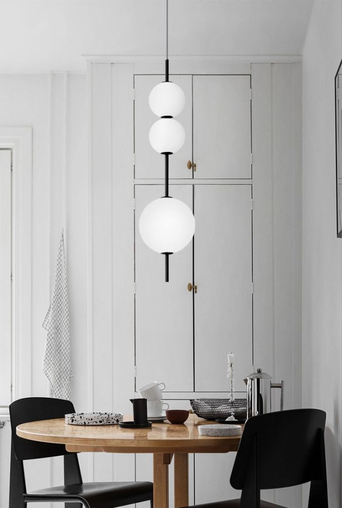 Светильник ElegantLight DZN-13548 ЧЕРНЫЙ  D200/H850-2000/3/LED/18W/4500K (150+200+100mm) 24-12