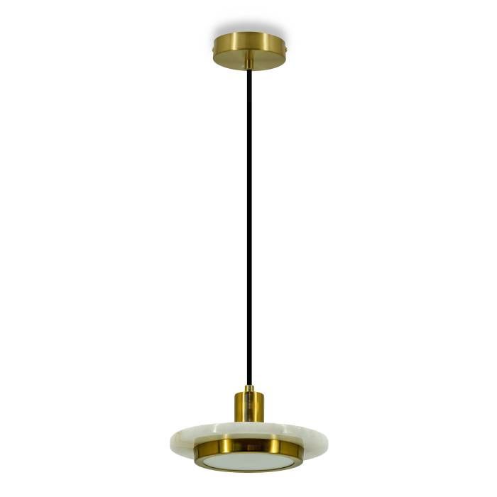 Светильник подвесной *20-180 см, 1*LED*10W, 3000K, Lightera Croix LE129L-20WB, Латунь