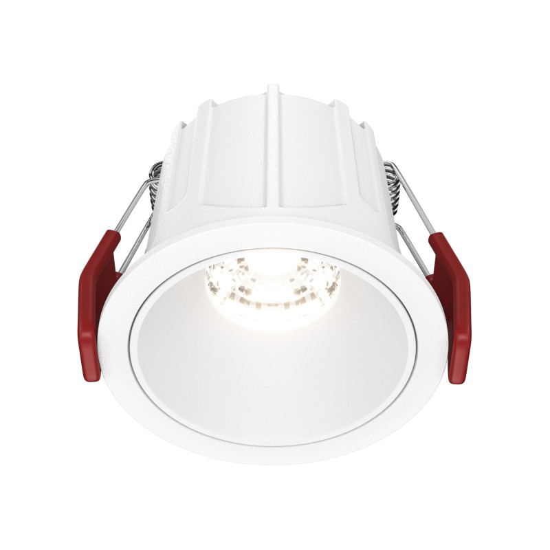 Светильник 7 см, 10W, 4000K, Maytoni Downlight Alfa LED DL043-01-10W4K-RD-W, белый