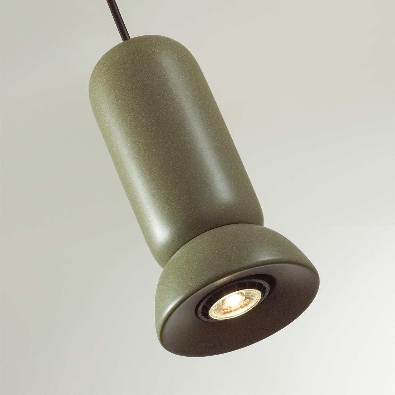 Подвес 11*11*120 см, 1 GU10*4W, Odeon Light Kerama, черный 5054/1B