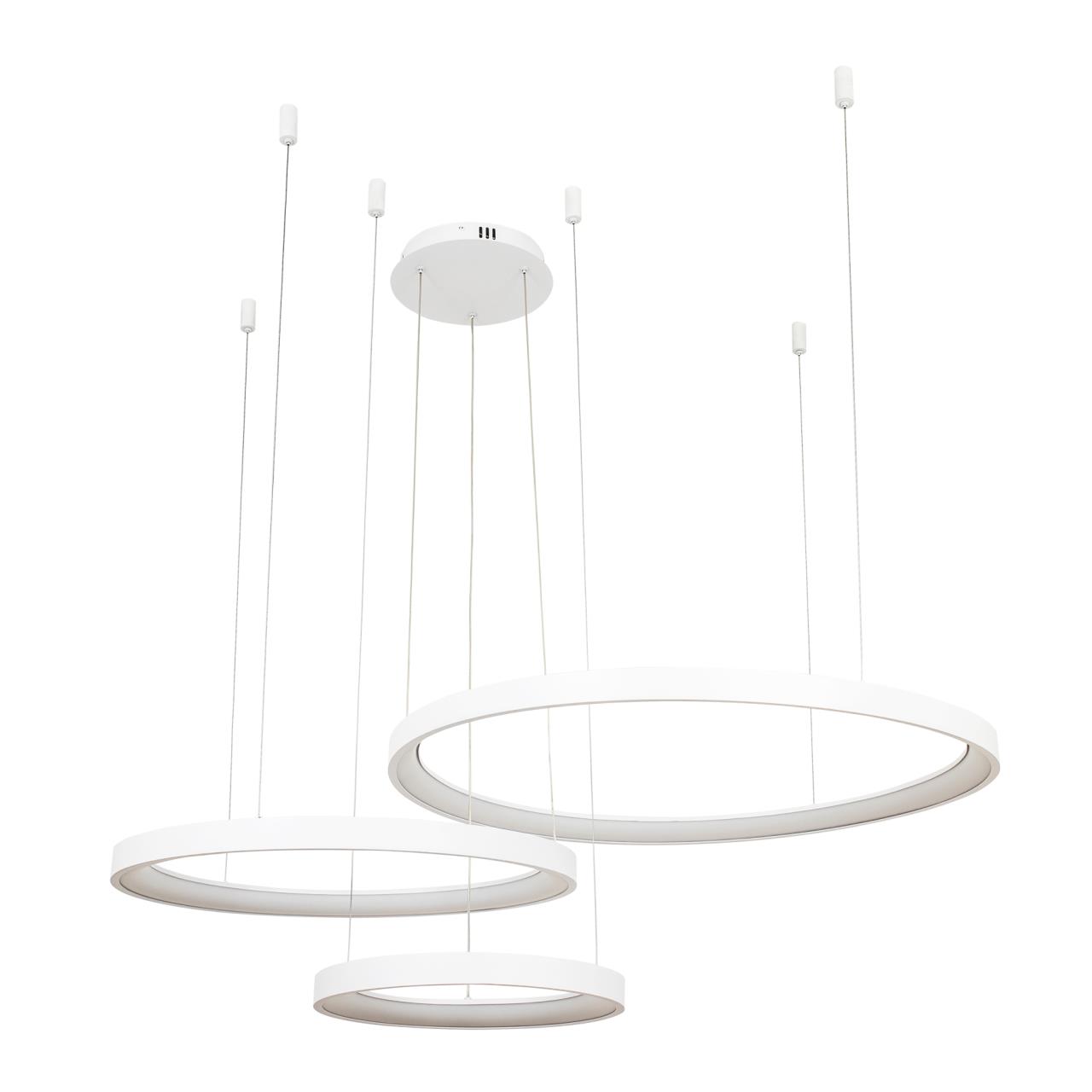 Подвесной светильник 110*80*150 см, LED 110W, 3000 / 6000K, Белый LED4U L8806-800-580-380