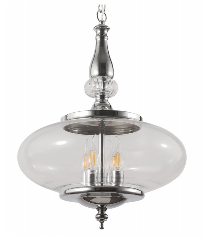 Светильник подвесной 39 см, Crystal Lux MIEL SP4 CHROME Хром