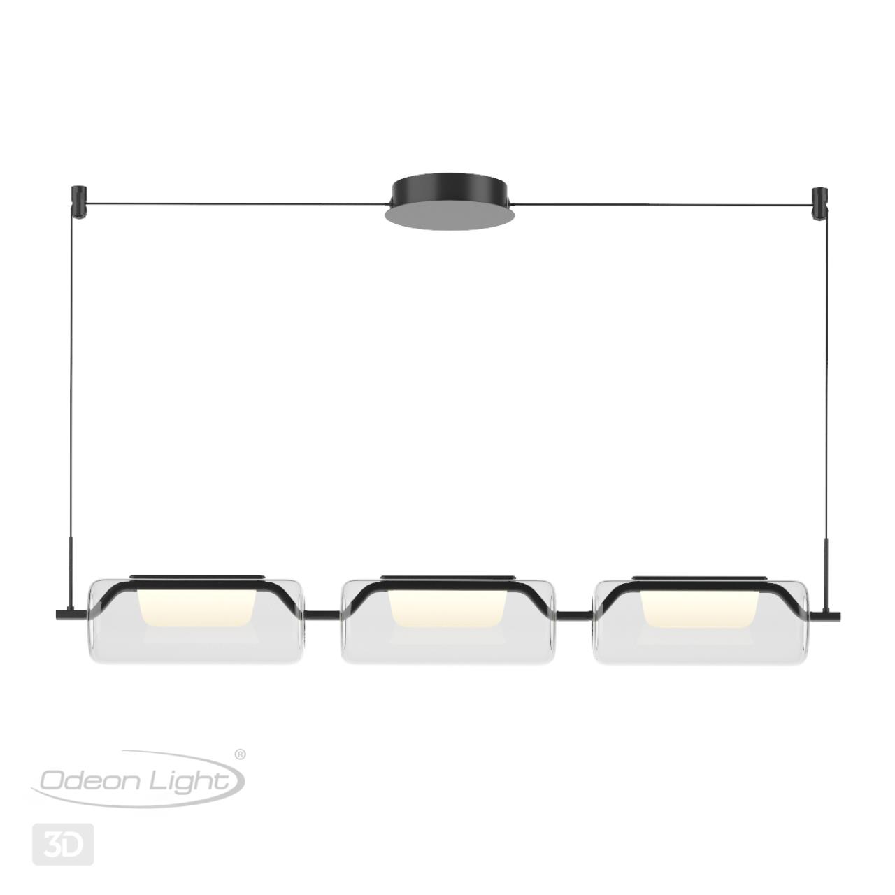 Светодиодный светильник 109 см, Odeon Light Kavia 5003/30L, черный