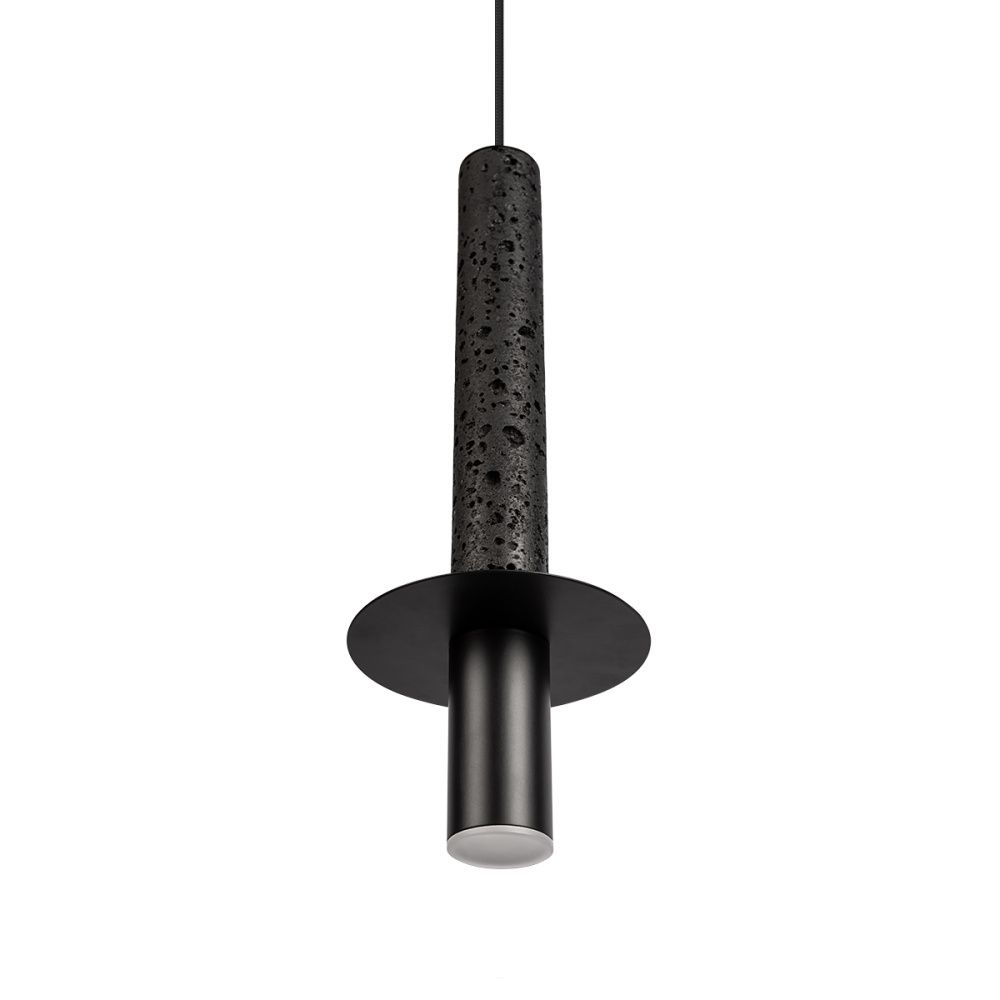 Подвесной светильник 13 см, Loft IT Everest 10583A Black, черный-травертин