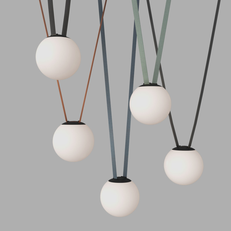Светильник на шине 18*18,1 см, LED * 10W, 4000K, Denkirs Belty Orb DK5552-BK, черный