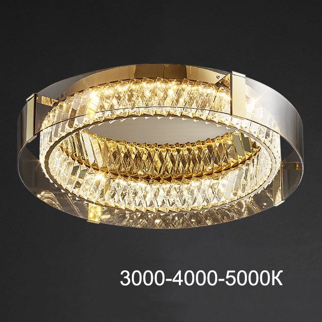 Потолочная люстра PERSEY D80 Amber Трех 80*80*13 см, 1*LED*86W, 3000, 4000, 5000K, ImperiumLoft persey01, Латунь