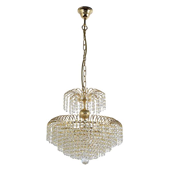 Люстра подвесная *40*40 см, 5*E14*40W, Arti Lampadari Salentino Salentino E 1.5.40.100 G, Золото