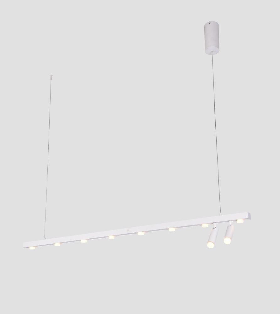 Светильник подвесной ElegantLight DZN-8227 WHITE D120/H120/8+2/LED/30W/3000K 23-12 VISION