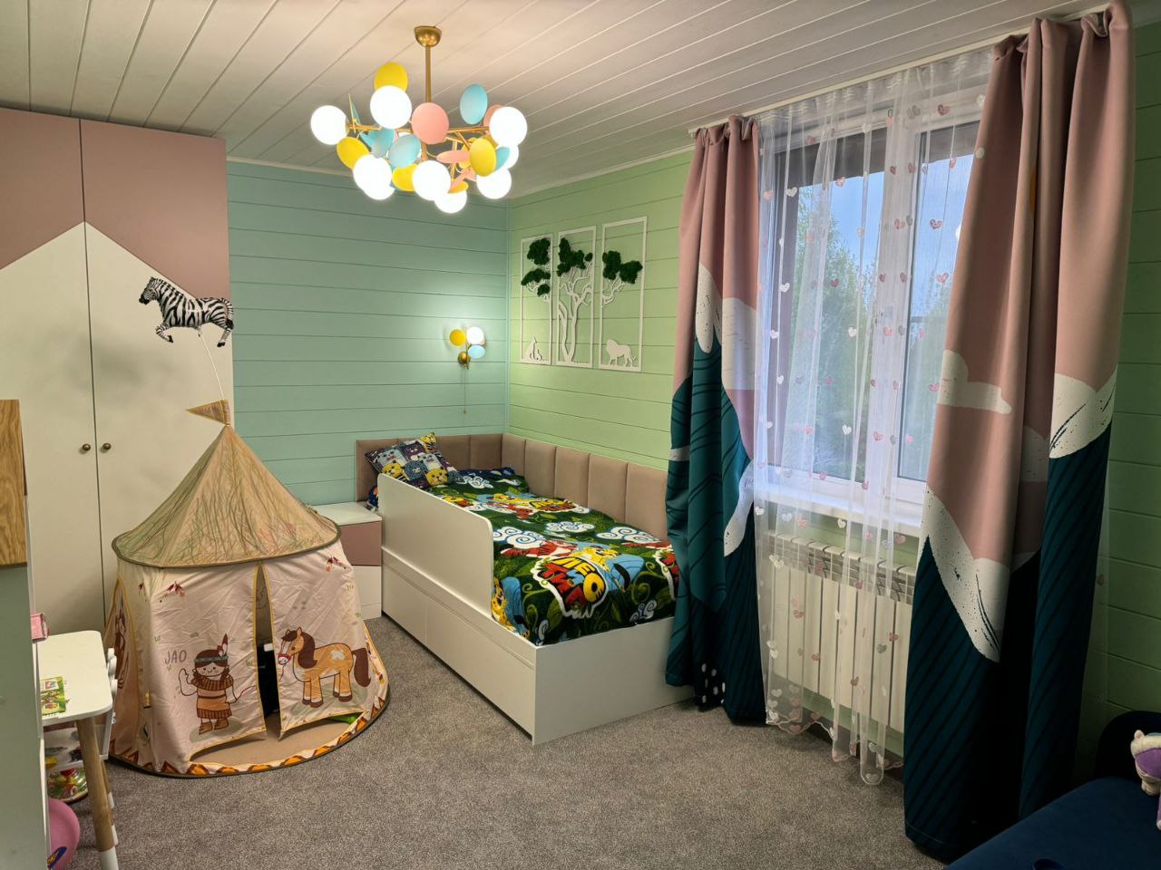 Люстра подвесная LOFT IT Matisse 10008/700 mult, диаметр 70 см, золото-разноцветный