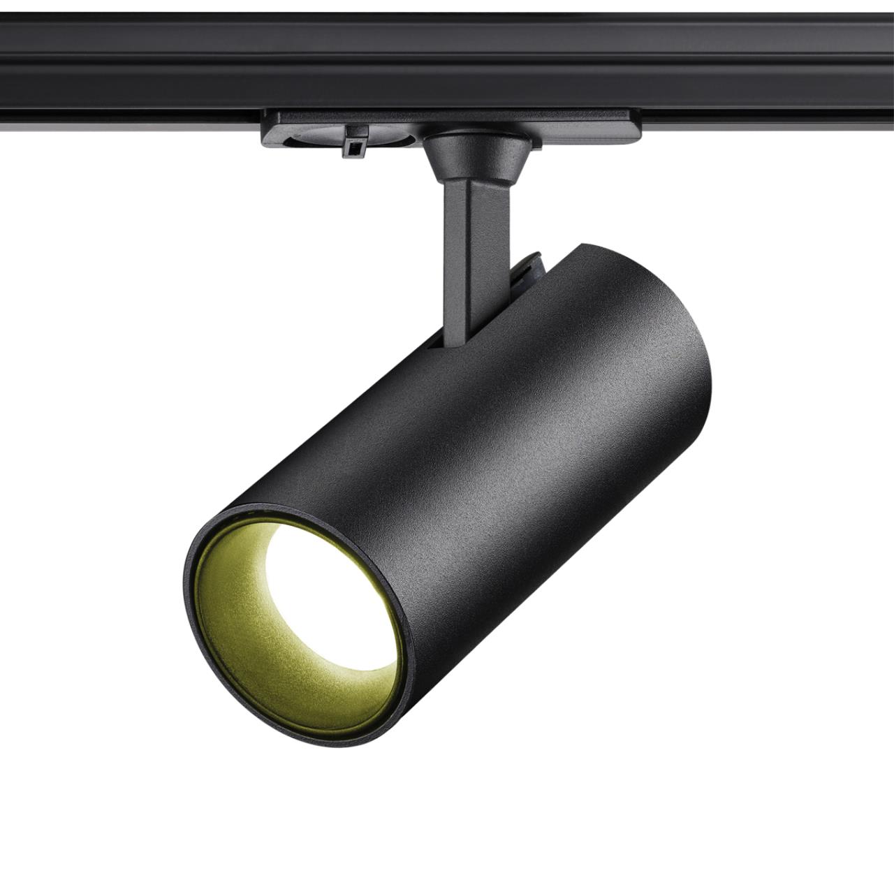 Светильник светодиодный однофазный трехжильный трековый 12,5*8,1*6 см, LED 24W*3000 К, Novotech Port Selene, черный, 359161
