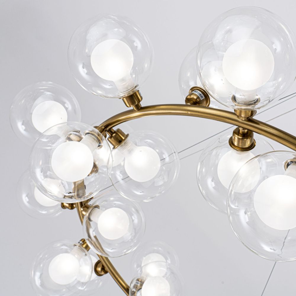 Подвесной светильник 95*80/110 см, 32*G9 MODESTYLE MS.6030.32 BS латунь