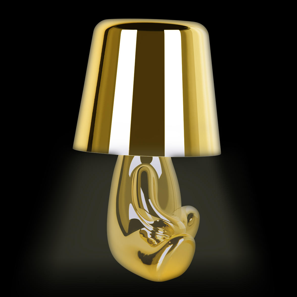 Настольная лампа 14*16 см, 1*LED*3W LOFT IT Brothers 10233/E Gold золото