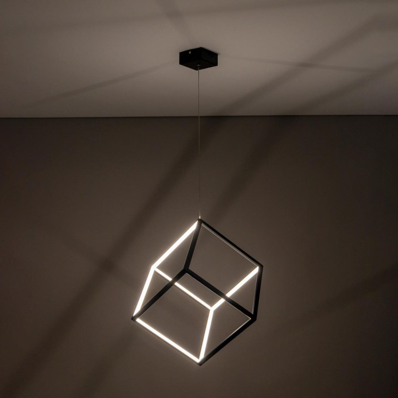 Подвесной LED светильник Citilux Куб CL719301 Черный, 40W*4000K