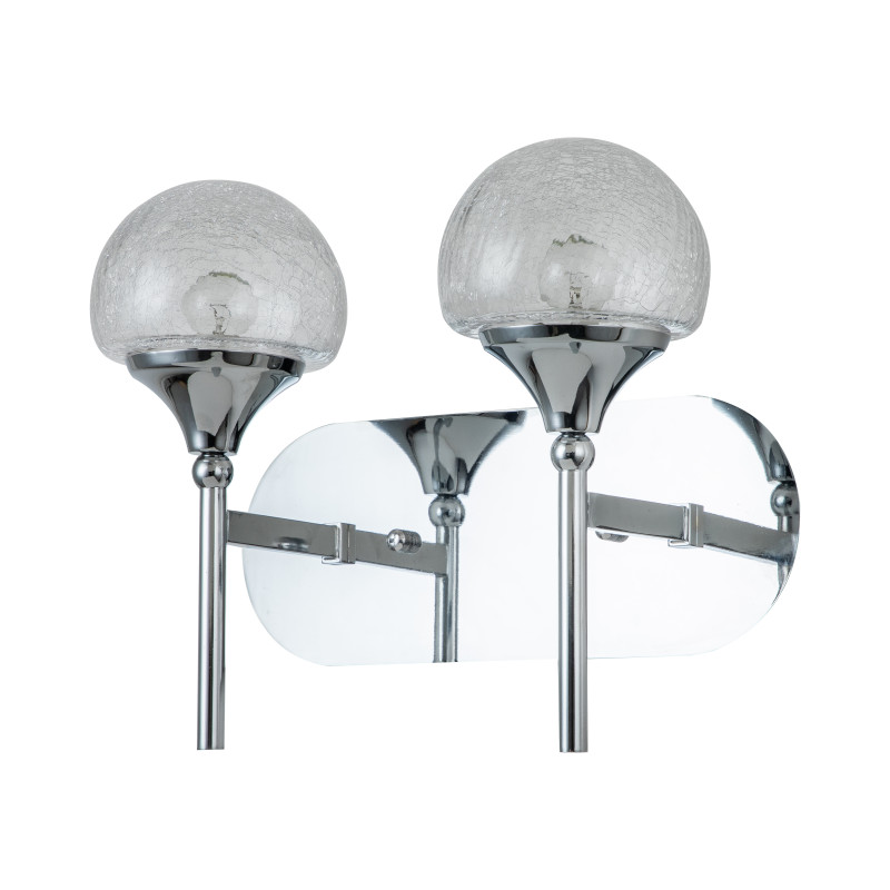 Бра Favourite Impulse 2971-2W, D220*W400*H330, хром, плафоны из стекла с эффектом кракле