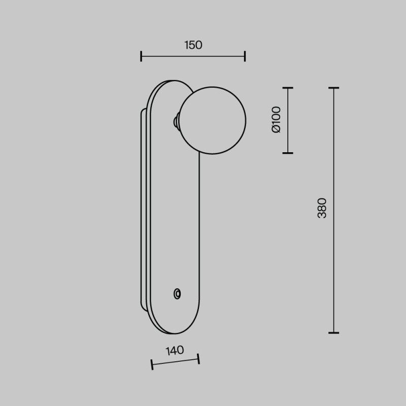 Настенный светильник MODESTYLE MS.203.380 GD золото