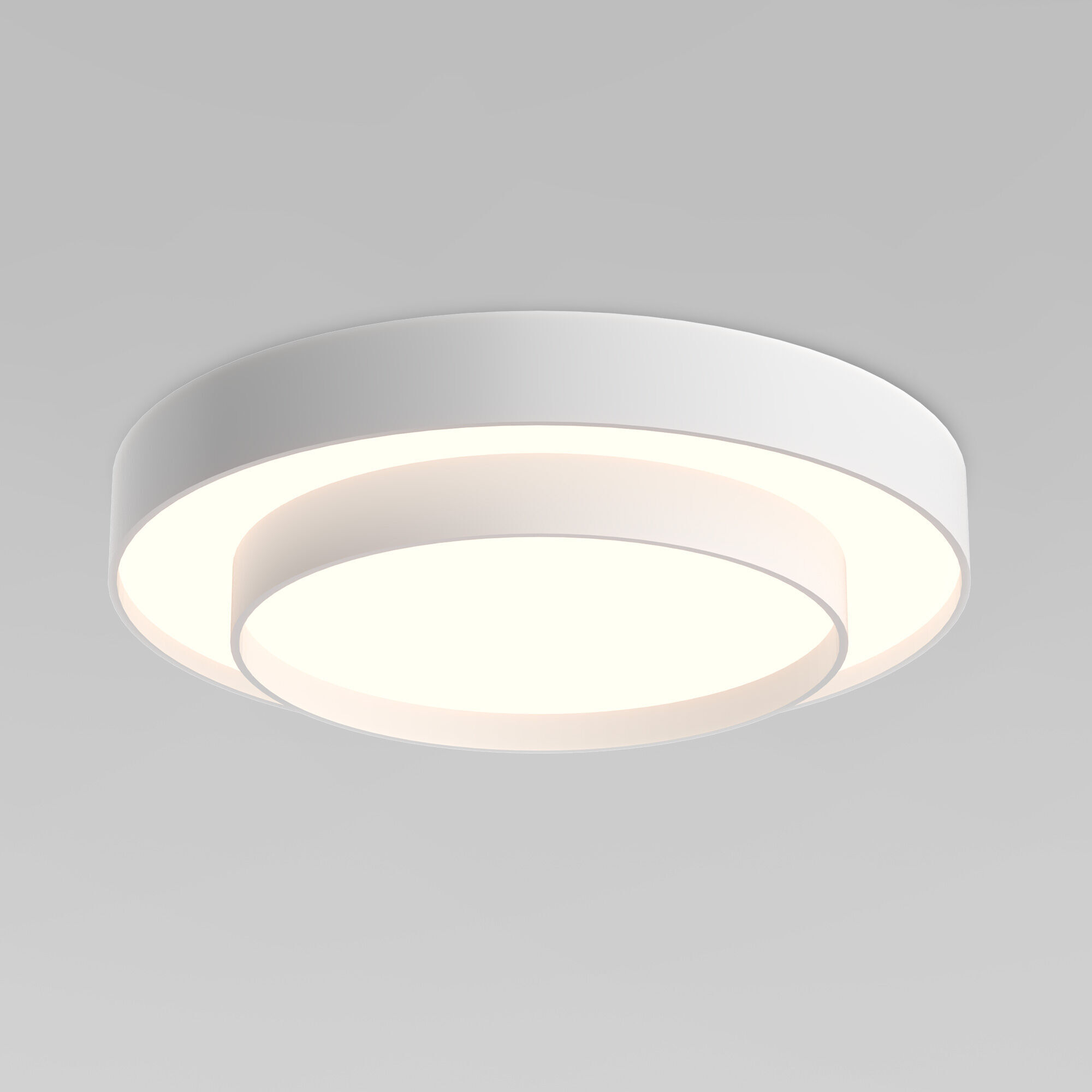 Светильник с регулировкой яркости и цветовой температуры 70*70*12,5 см, *LED, 137W, 3300;4200;6500 Eurosvet Force 90331/2, белый