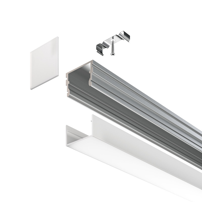 Алюминиевый профиль  Накладной 2000*21*21 мм Maytoni Technical Led Strip ALM007S-2M Белый, цена за штуку