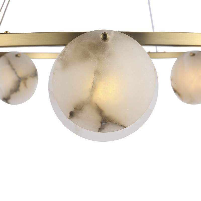 Светильник  подвесной CLAM 8*G9*5W 4000K ST LUCE SL1520.303.08 латунь