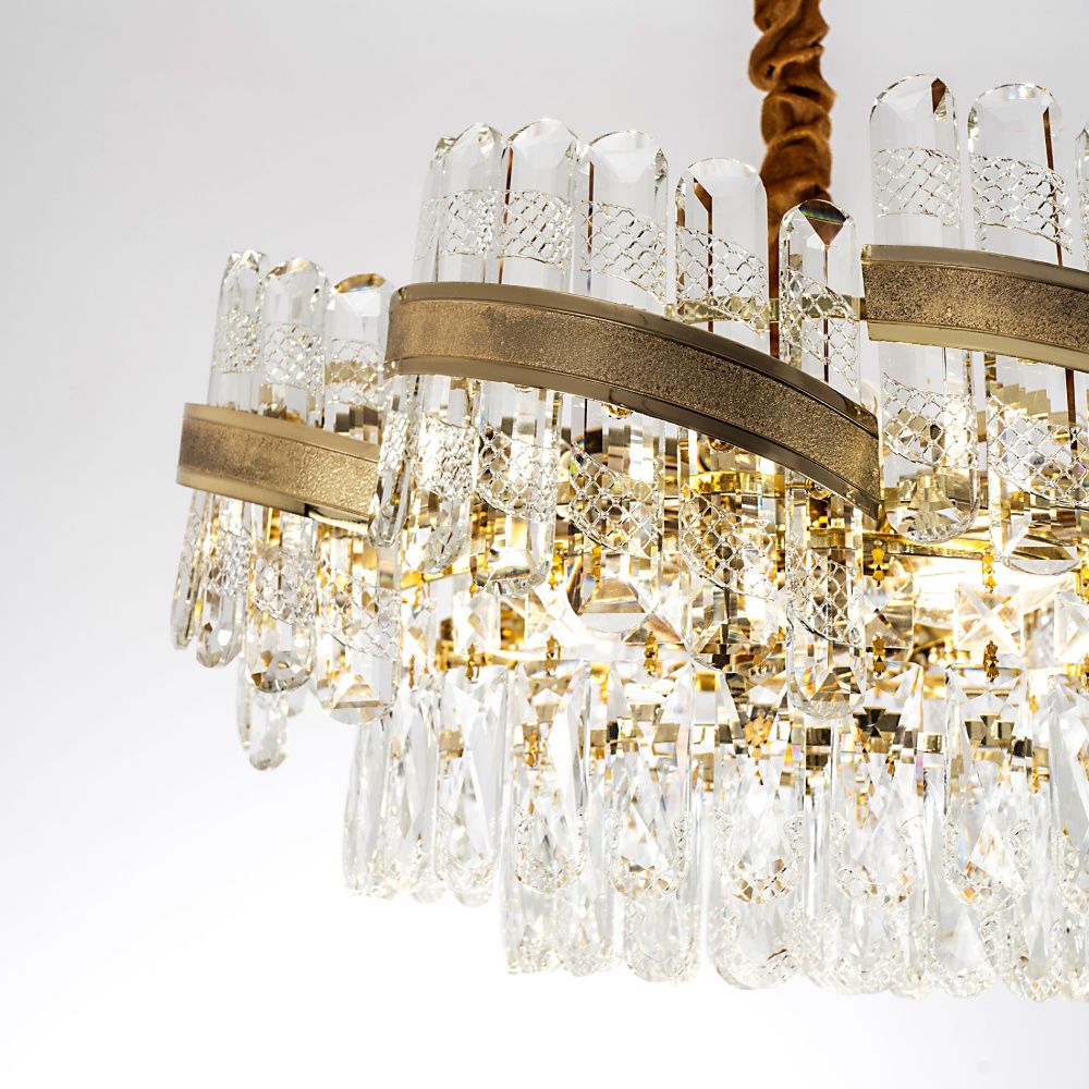 Подвесная люстра 50*60/110 см, 9*Е14 MODELUX ML.750.9 GD золото