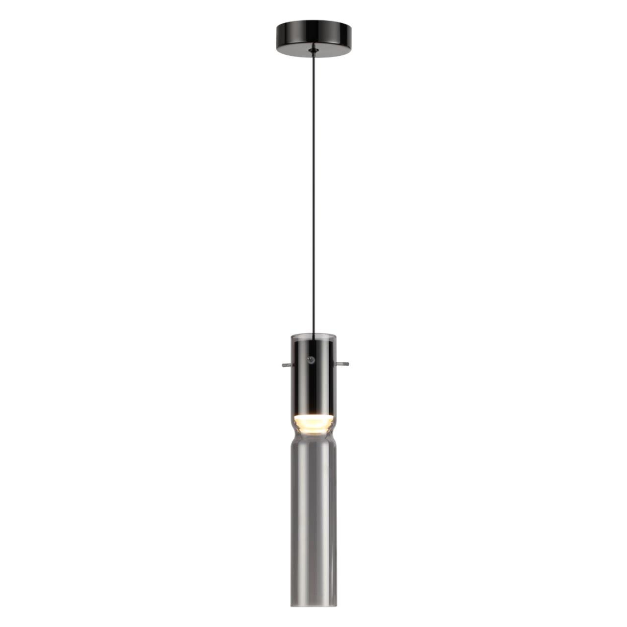 Подвес 6*6*120 см, 1 LED*5W, 3000 К, Odeon Light Scrow, черный 5058/5L