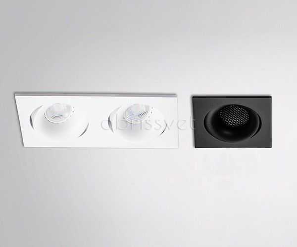 Встраиваемый светильник 210/20*8 см, 2*GU10, IP20 Italline DE 202 white, белый
