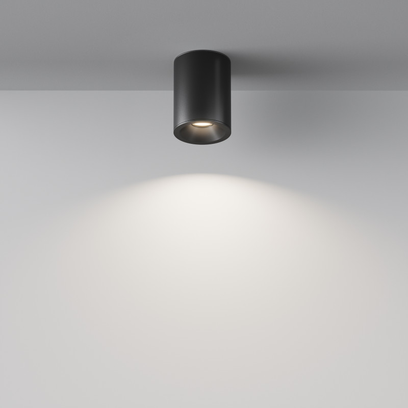 Светильник 9*9 см, GU10 7W, Maytoni Antares C029CL-01B, черный, IP65