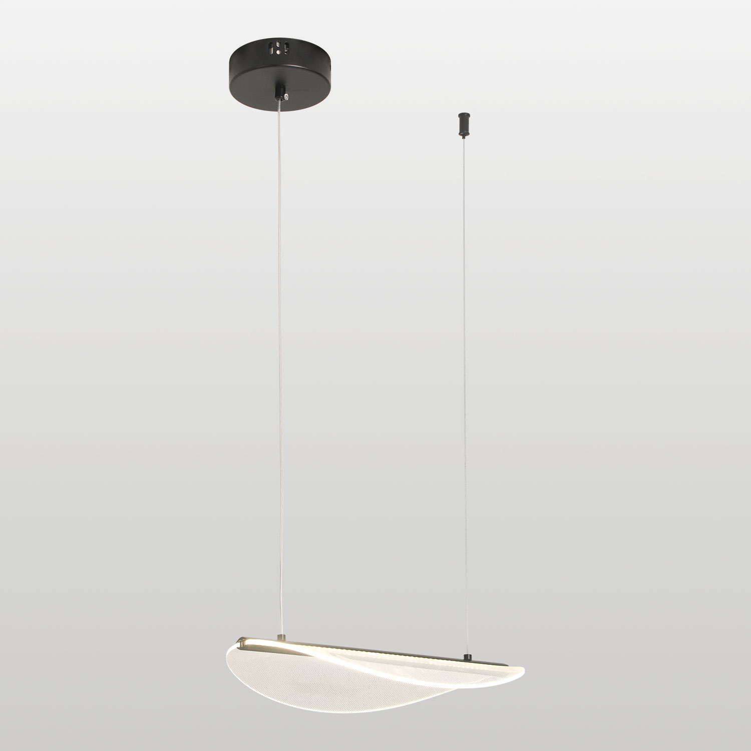 Линейно-подвесной светильник 34*35-140 см, 1*LED, 8W, 4000K, Lussole Calvert LSP-7367, черный