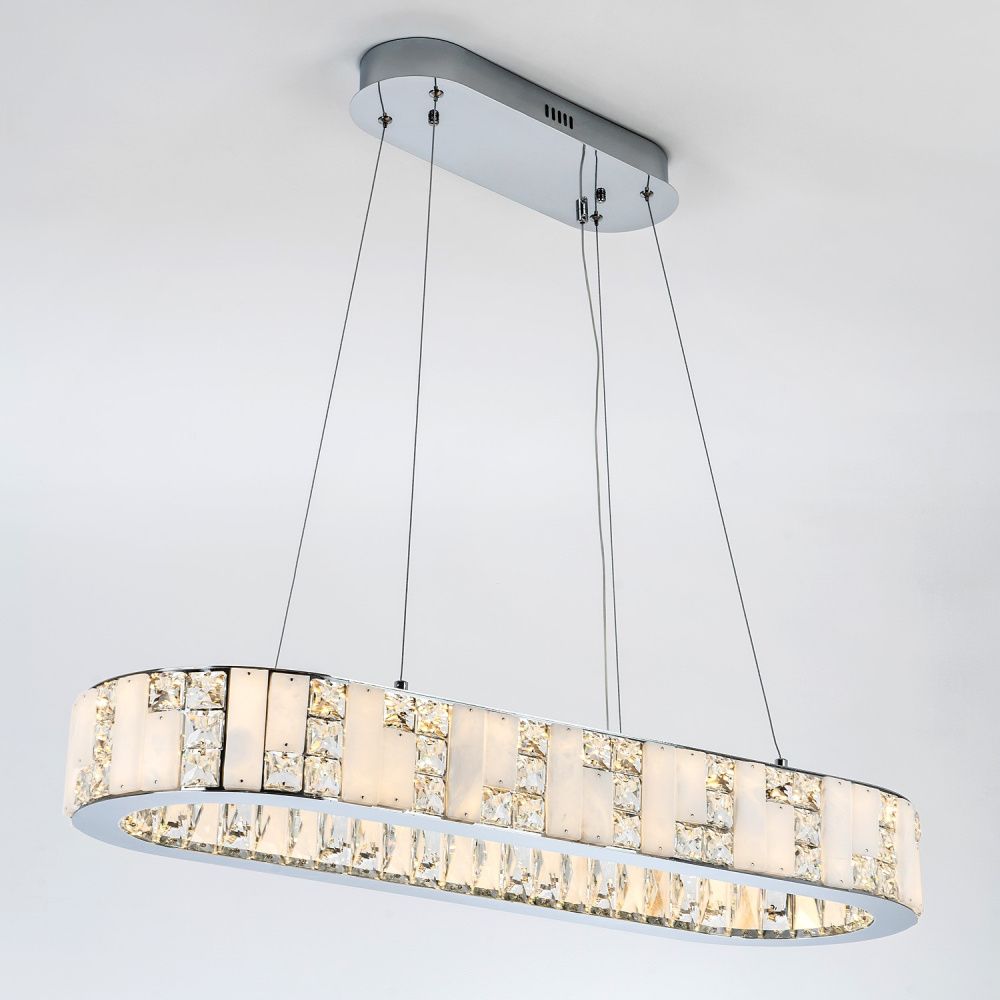 Подвесная люстра 84x30x50см, LED, 36Вт, 3000 / 6000K, Modelux ML.6985.800.300P CR Хром