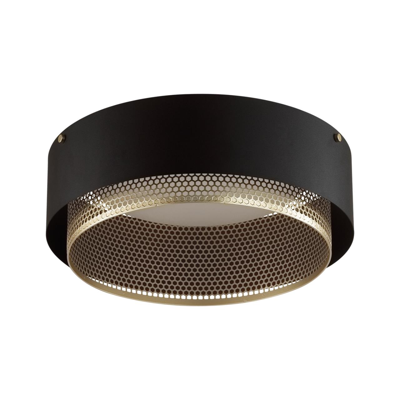 Потолочный светильник *41*15 см, LED 1*48W, 3000-6000 К, Sonex Antey 7692/48L, белый/черный/шампань