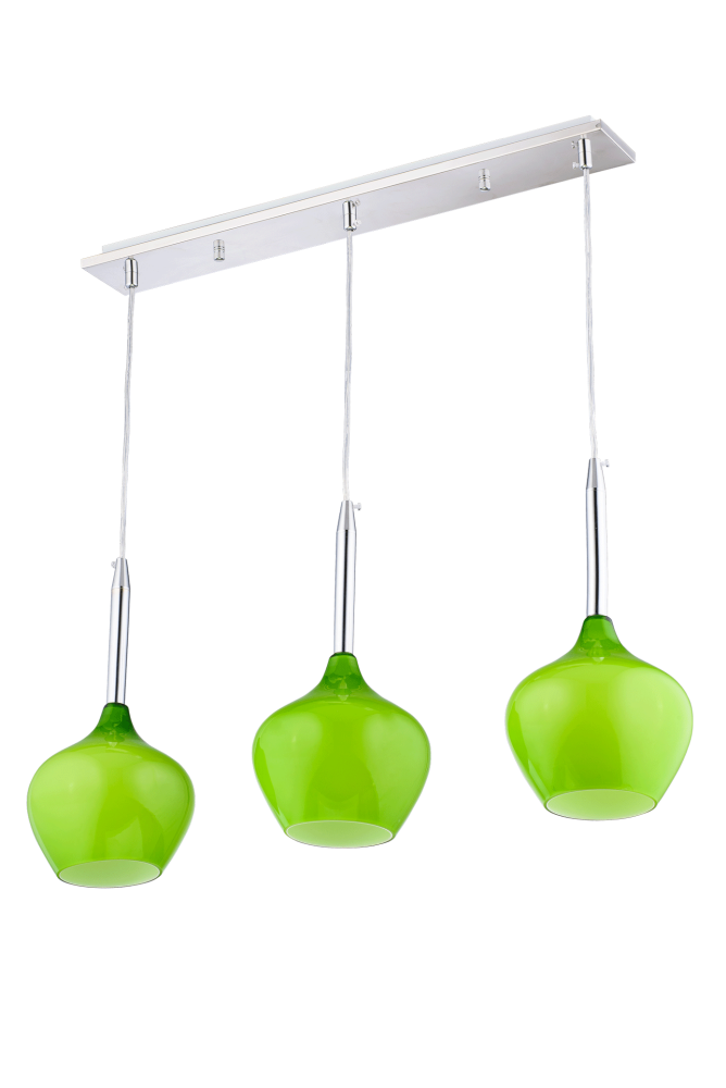 Люстра L580 x W80 x H1150, мм, 3*40W (120W), GREEN(Зелёный) Sfera Sveta 5068/3 GREEN