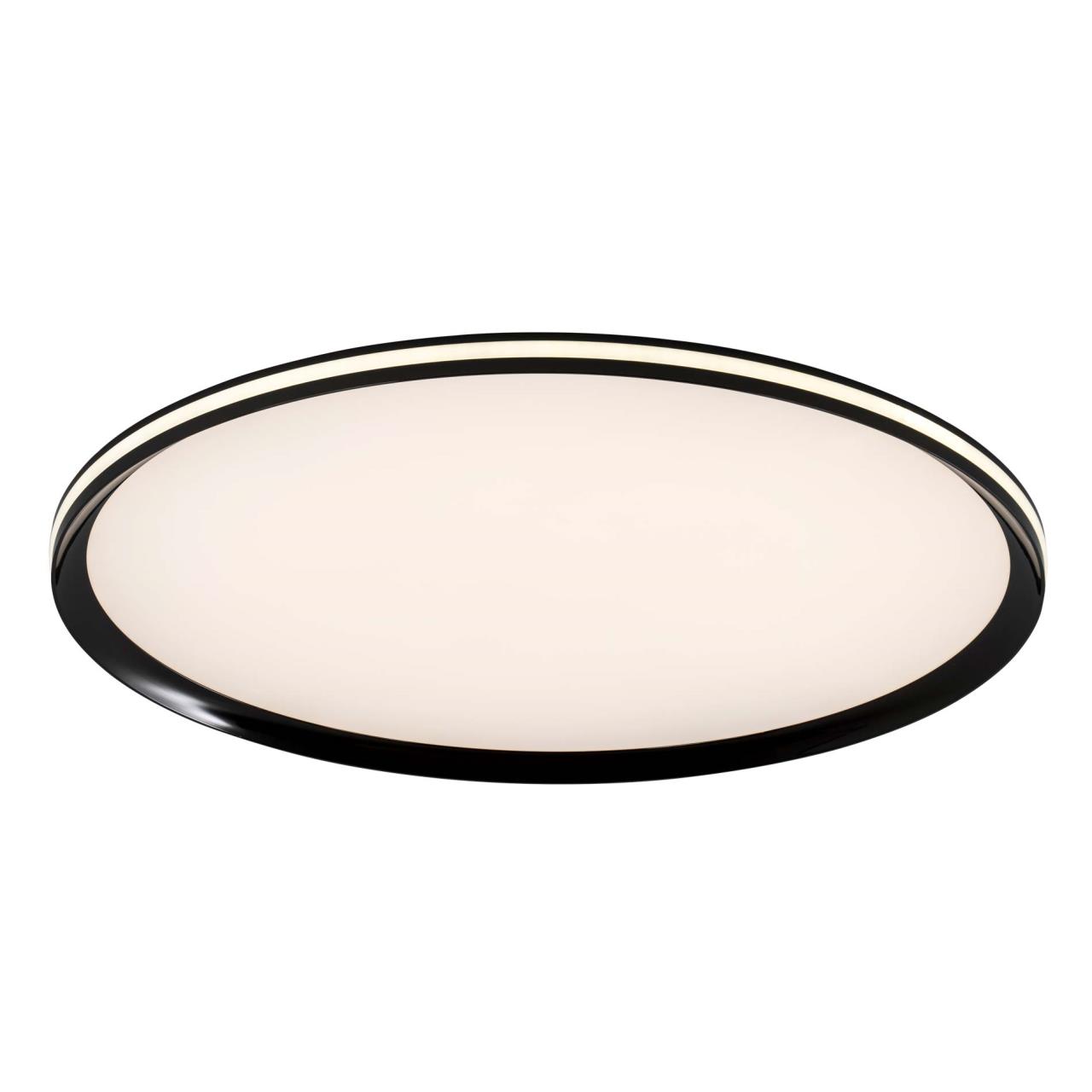 Потолочный светильник 60x5см, LED, 60Вт, 3000 / 5500K, LED4U L3020-600 BK Черный