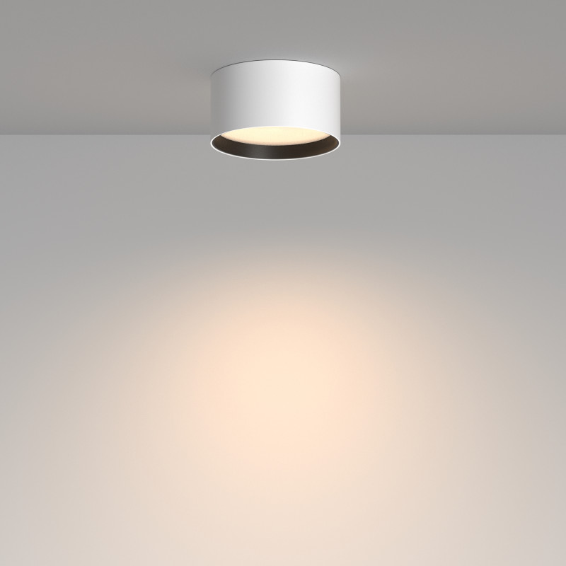 Потолочный светильник 12*6,4 см, LED 12W 3000K Maytoni Technical Ceiling Glare C091CL-12W3K-W белый