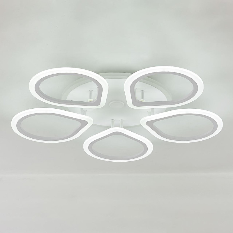 Люстра потолочная Citilux Транай Смарт CL235A150E, 65W LED, 3000-5500K, диаметр 70 см, белый