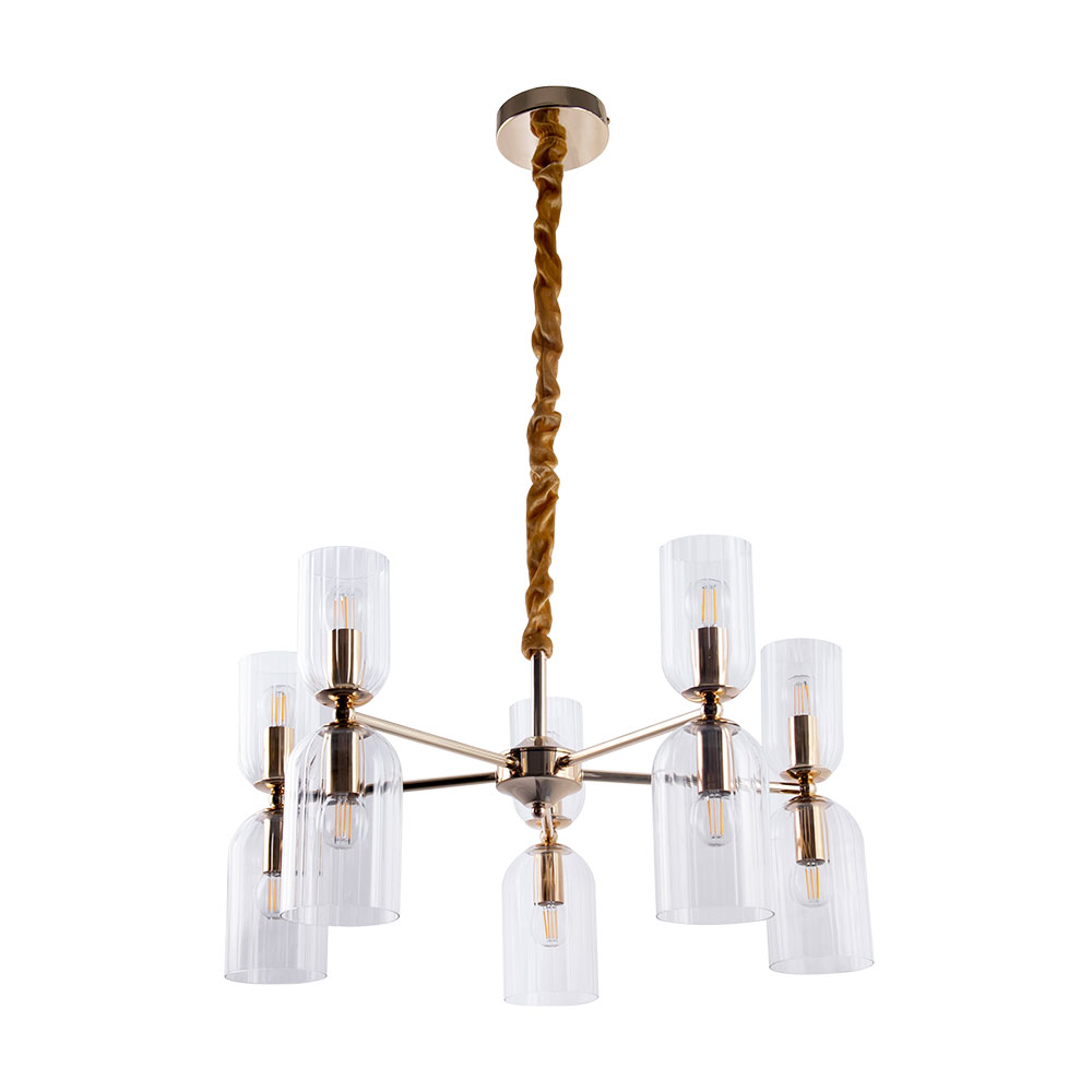 Люстра 32*64 см, 10*E14, 40W, Arte Lamp Charm A1623LM-10GO, Золото