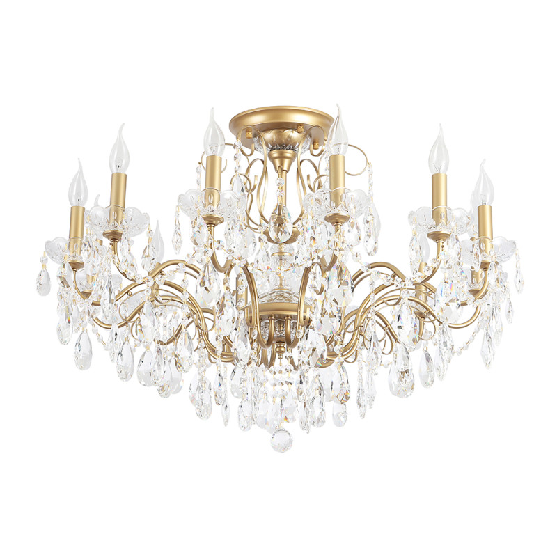 Светильник потолочный 88*62 см, 12*E14*40W Золото Crystal Lux MONTANA PL12