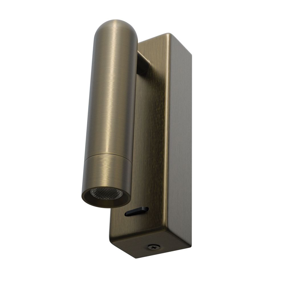 Бра 3*4*14 см, *3W, 3000K, Lightstar Omega 200731, Бронза